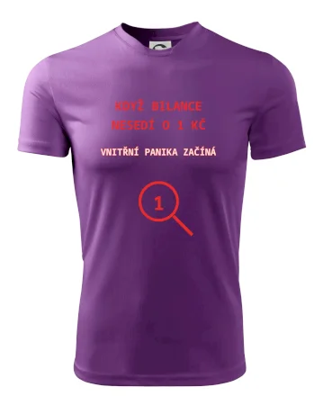 Bilance nesedí o 1 Kč