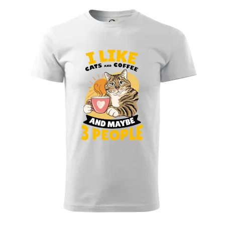 I like cats and coffee and maybe 3 people
