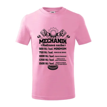 Mechanik - hodinová sazba