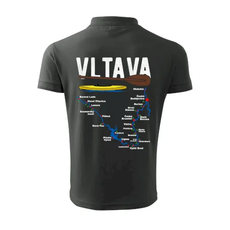 Mapa řeky Vltavy