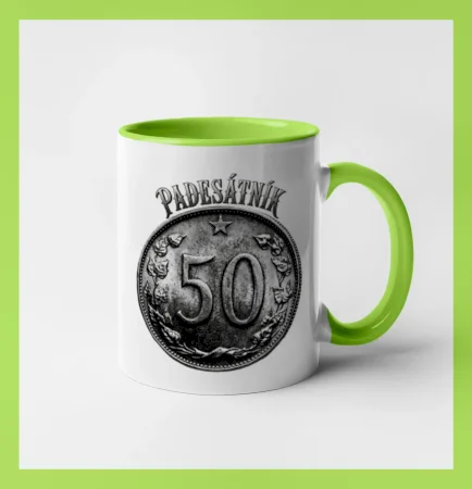 Padesátník 1963 - 1978 s nápisem