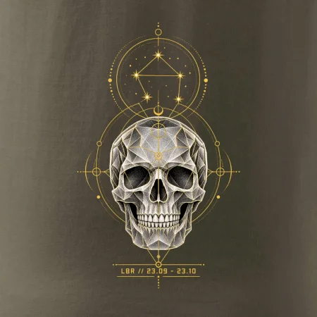 Váhy Astrologická geometrická lebka