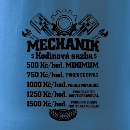 Mechanik - hodinová sazba