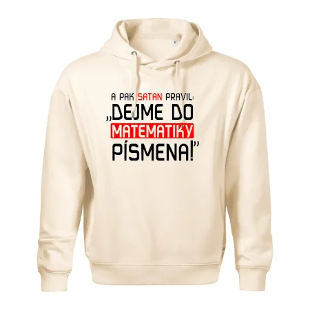 A pak satan pravil dejme do matematiky písmena
