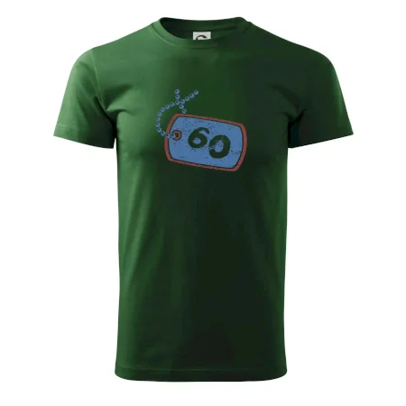 60 na krku štítek