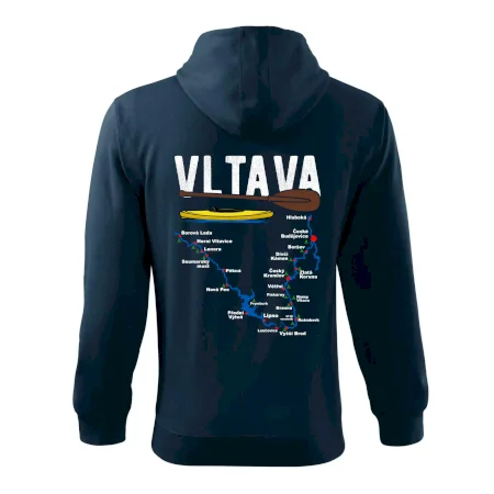 Mapa řeky Vltavy