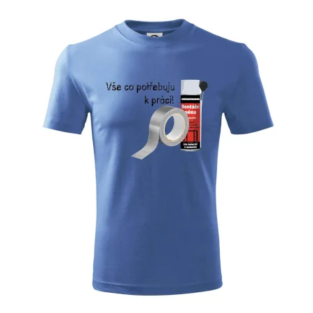 Pěna  a páska - vše co potřebuji k práci