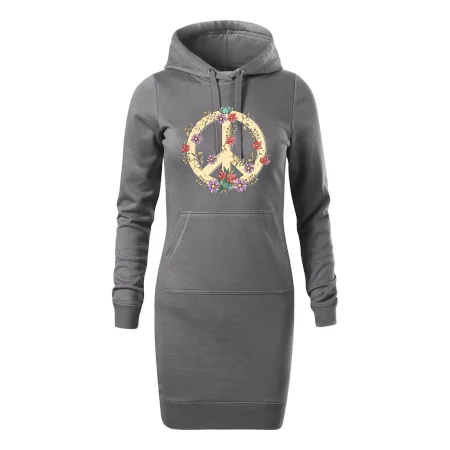 Peace symbol pískový