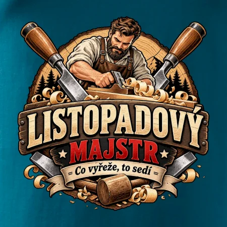 Listopadový truhlář mistr dřeva a hoblíku