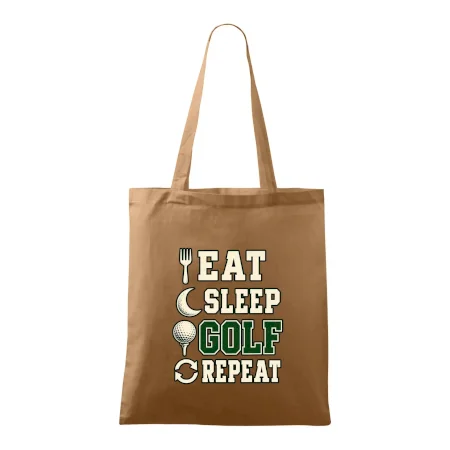 Eat sleep golf repeat typografie