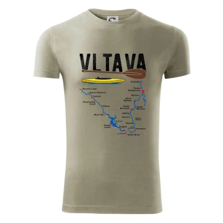 Mapa řeky Vltavy