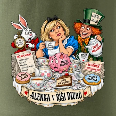 Alenka v říši dluhů čajový dýchánek státního rozpočtu