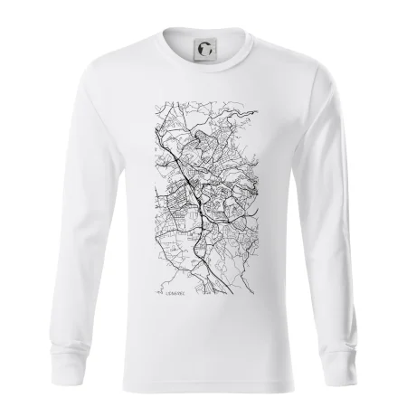 Černobílá mapa Liberec