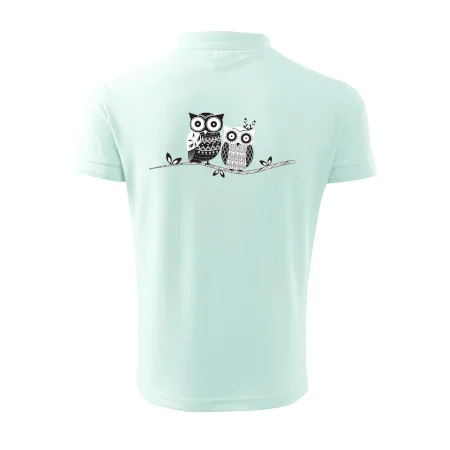 Dvě sovy abstraktní