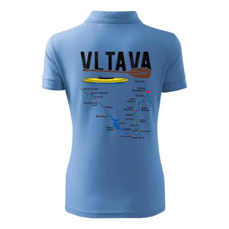 Mapa řeky Vltavy