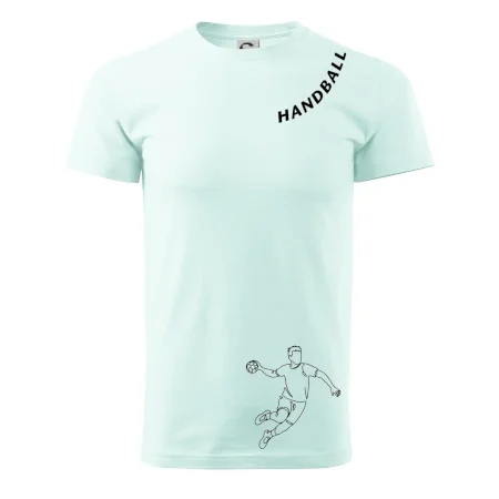 Handball nápis šikmo