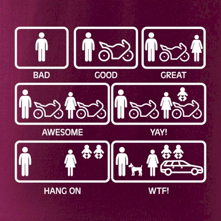 Moto holka rodina