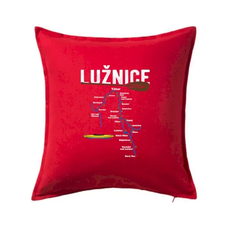Mapa řeky Lužnice
