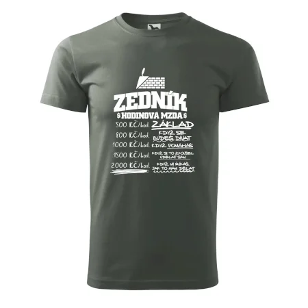 Hodinová mzda zedník