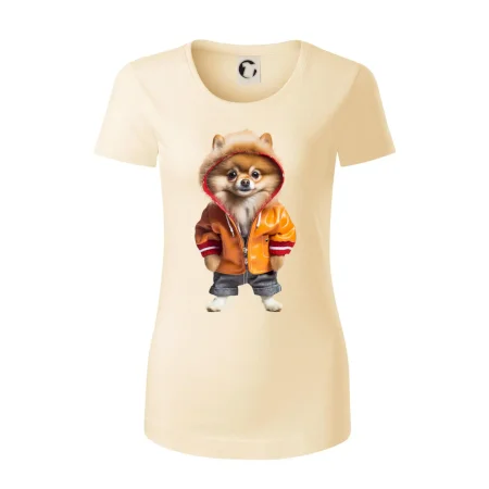 Pomeranian v bundě