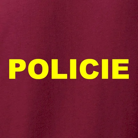 Policie Nápis žlutý