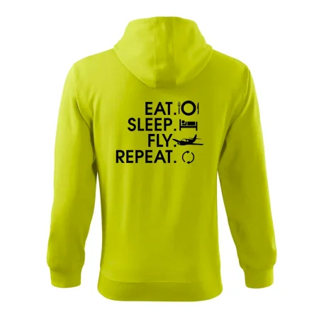 Eat sleep fly repeat