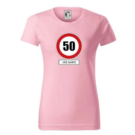 Dopravní značka - rychlost 50 - váš nápis