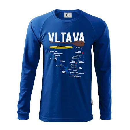 Mapa řeky Vltavy
