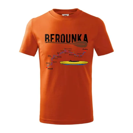 Mapa řeky Berounky