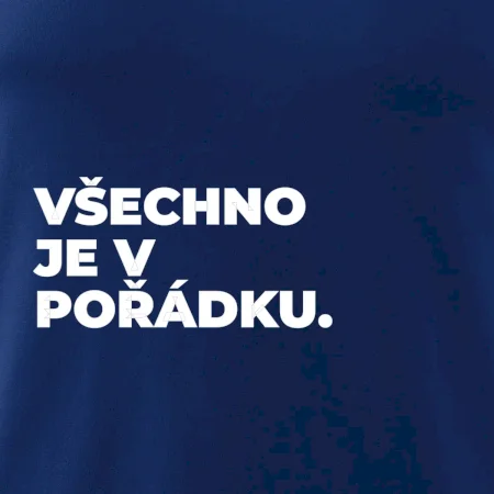 VŠECHNO JE V POŘÁDKU.