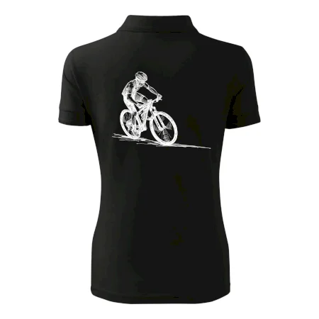 MTB kreslený cyklista