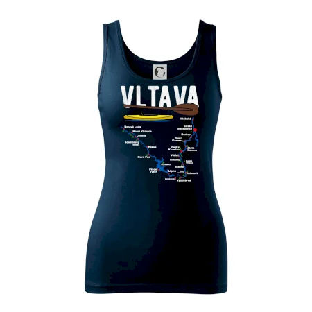 Mapa řeky Vltavy