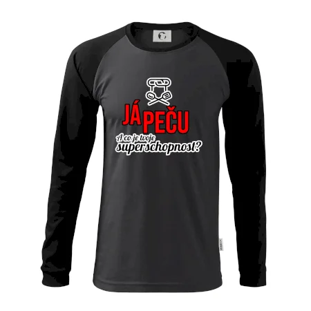 Já peču - tvoje superschopnost? rovný nápis