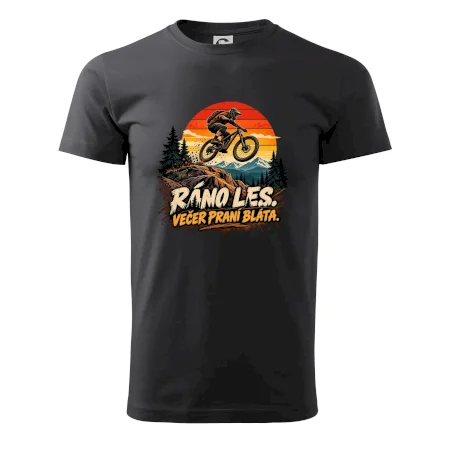 Ráno les večer praní bláta na kole