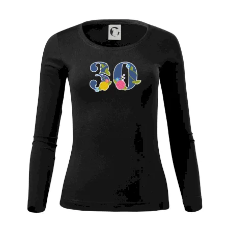 Květinové číslo kreslené - 30