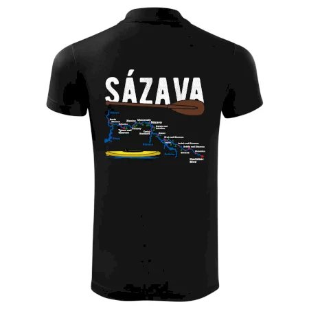 Mapa řeky Sázavy