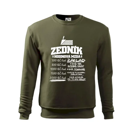 Hodinová mzda zedník