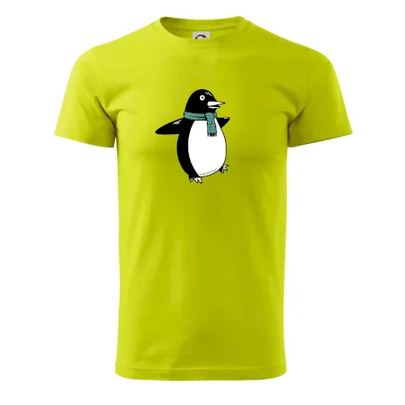Tučňák se zelenou šálou