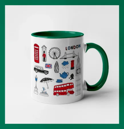 Velká Británie - kreslené ikonky