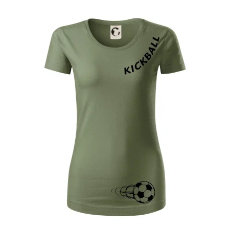 Kickball nápis šikmo