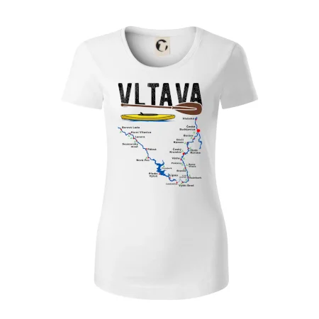Mapa řeky Vltavy