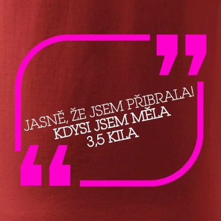 Jasně, že jsem přibrala