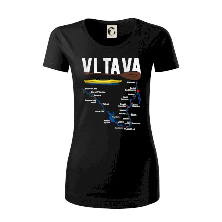 Mapa řeky Vltavy