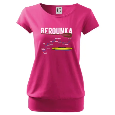 Mapa řeky Berounky