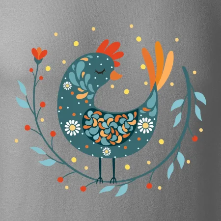 Folklor - slepice s kopretinou