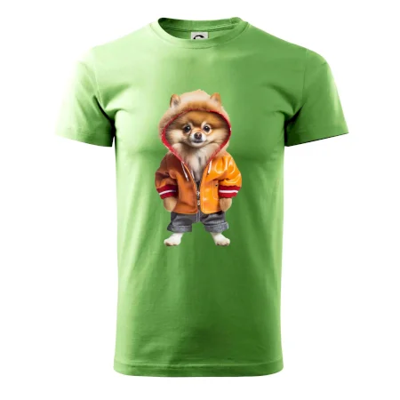 Pomeranian v bundě