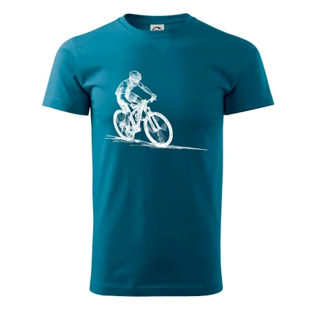 MTB kreslený cyklista