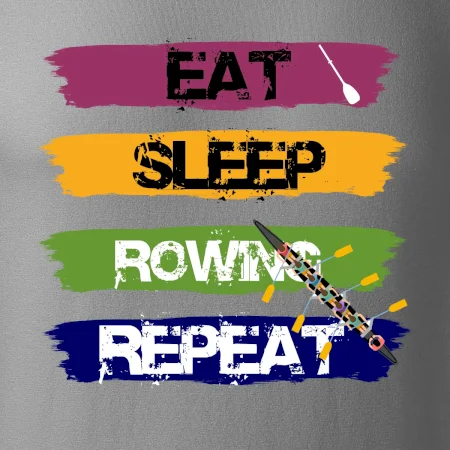 Eat sleep rowing repeat barevné