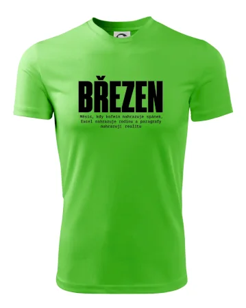 Březen kofein místo spánku