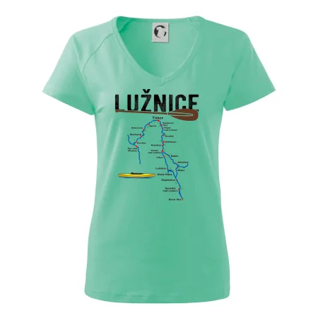 Mapa řeky Lužnice